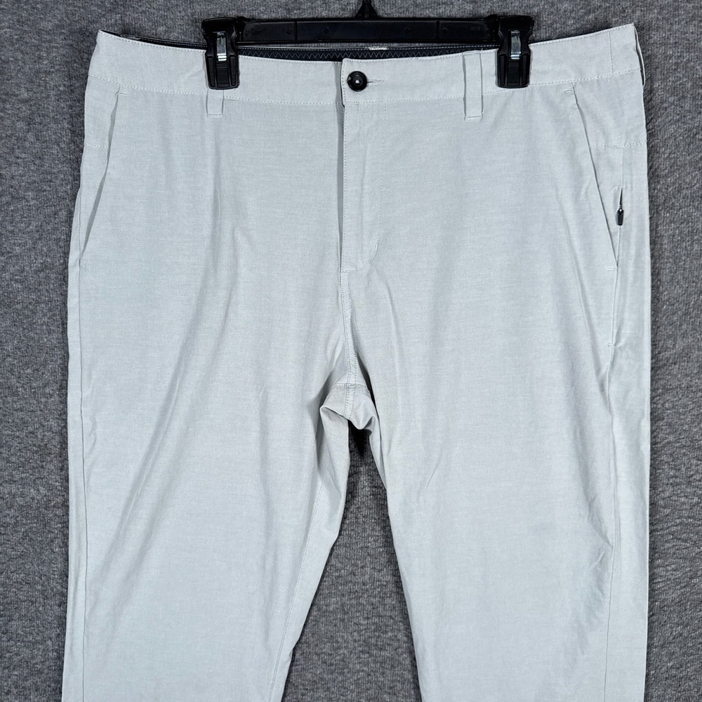 Vuori Aim Pants Mens 36x32 Grey Performance Stretch Chino Golf Trousers